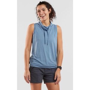 Prana Women's Cozy Up Barmsee Tank Blue Size XL Outdoor Athleisure